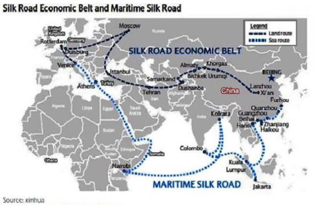 silk road map